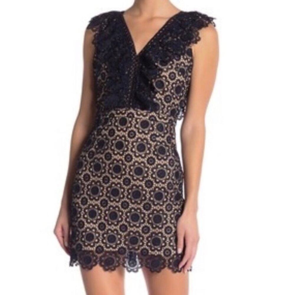 NWT J.O.A Ruffle Lace Cocktail Dress